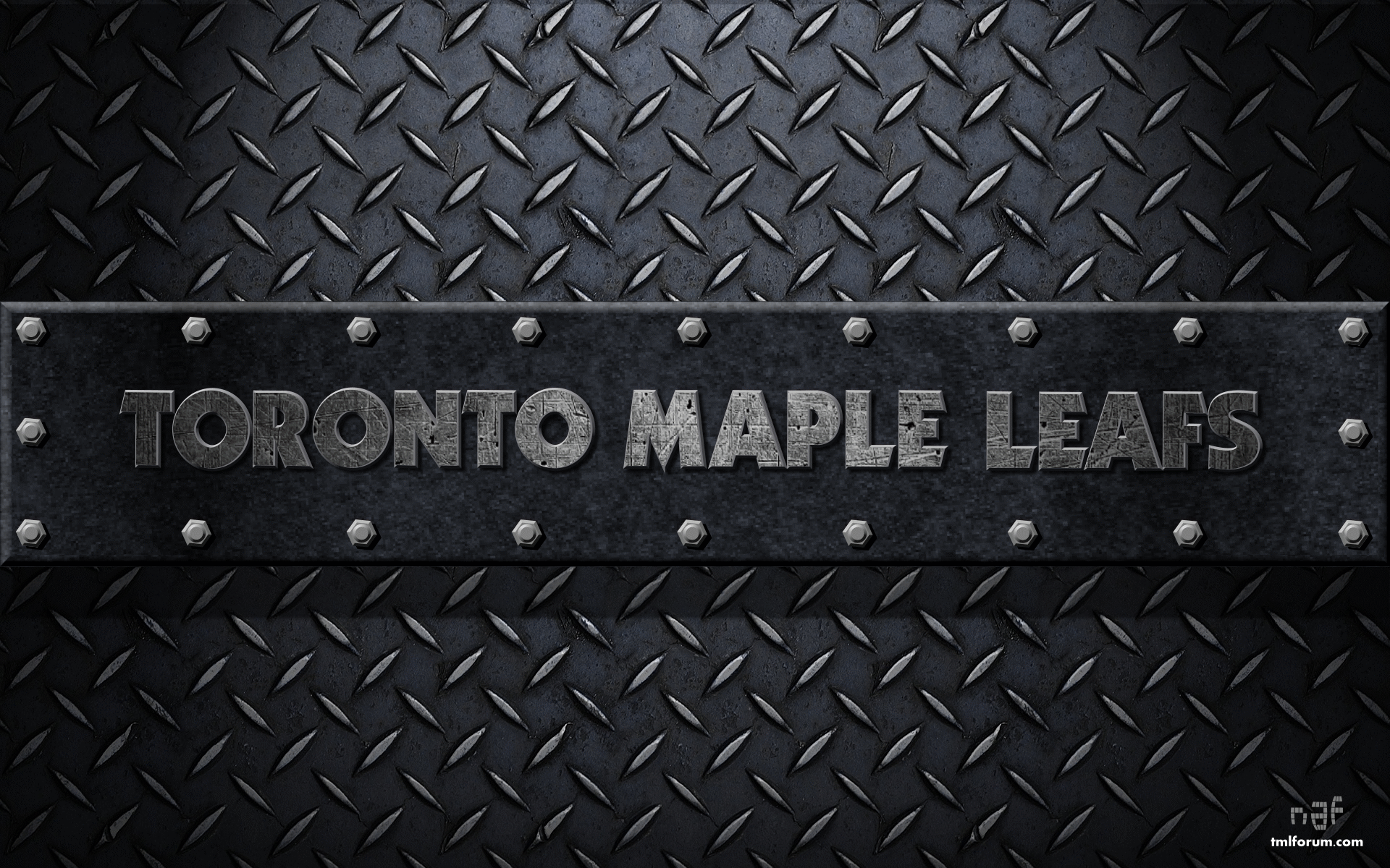 Metalic Toronto Maple Leafs Logo 2