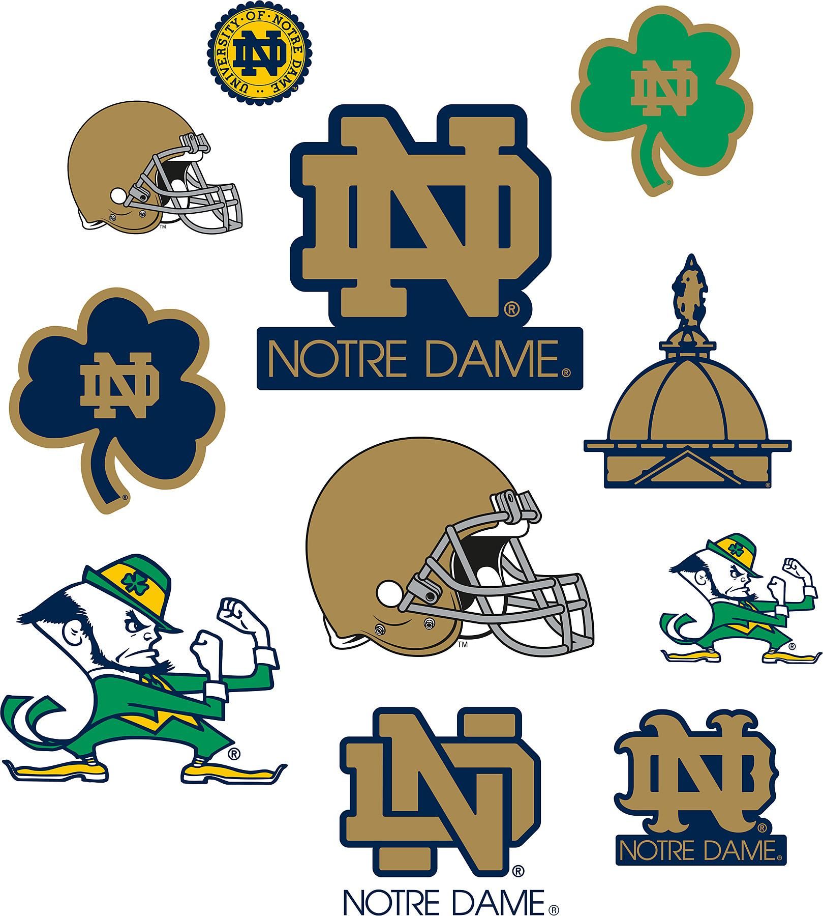 Notre Dame Fighting Irish Logo Fathead Jr Brewster Wallcovering