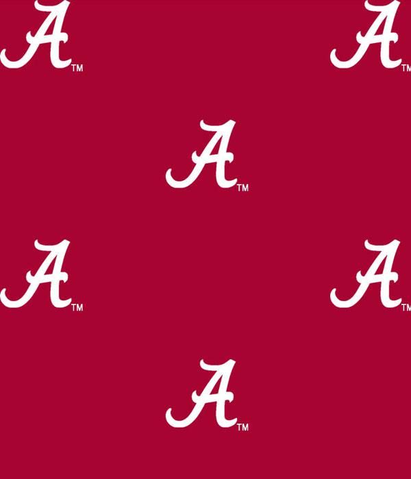Alabama Crimson Tide Logo Cotton Print Foust Textiles Inc