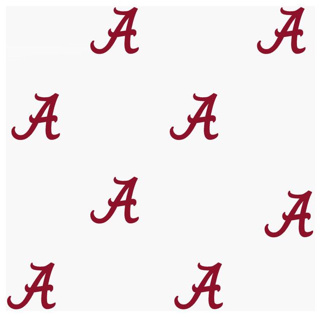 NCAA Alabama Crimson Tide College Logo Double Wallpaper Roll ...