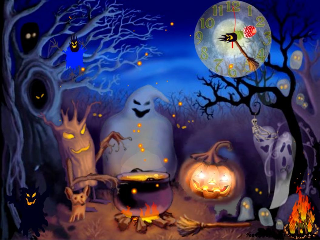 Free Animated Halloween Desktop Wallpaper | Free Hd Wallpapers