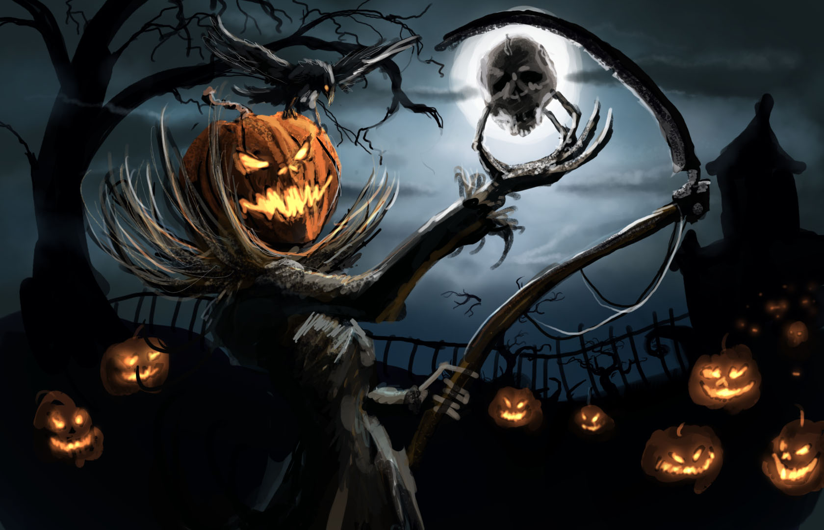 Halloween Wallpaper Backgrounds D8W » WALLPAPERUN.COM