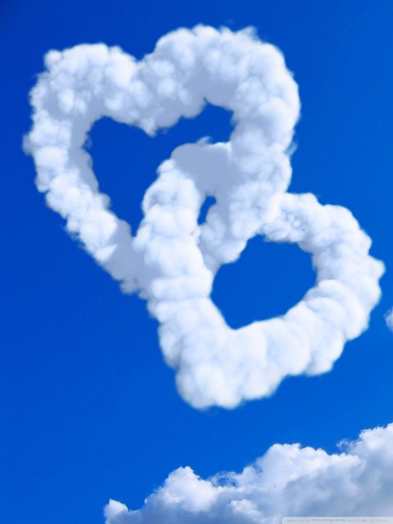 Heart Shaped Clouds HD desktop wallpaper : High Definition ...
