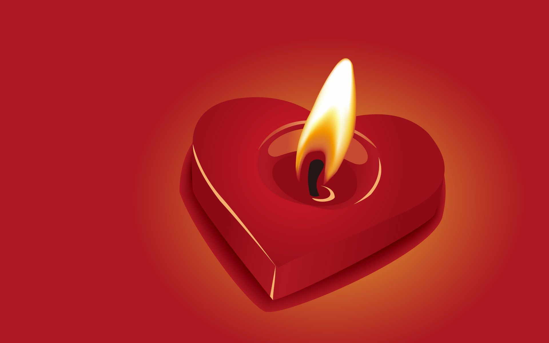 Love Candle Hearts Background Wallpaper HD Widescreen