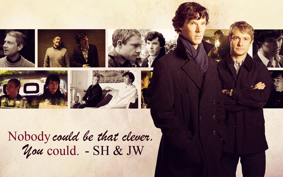 BBC Sherlock Wallpaper - John/Sherlock by Sidhrat on DeviantArt