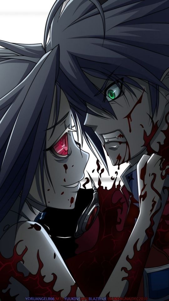 Download Wallpaper 540x960 Anime, Blood, Murder, Boy, Girl Android ...