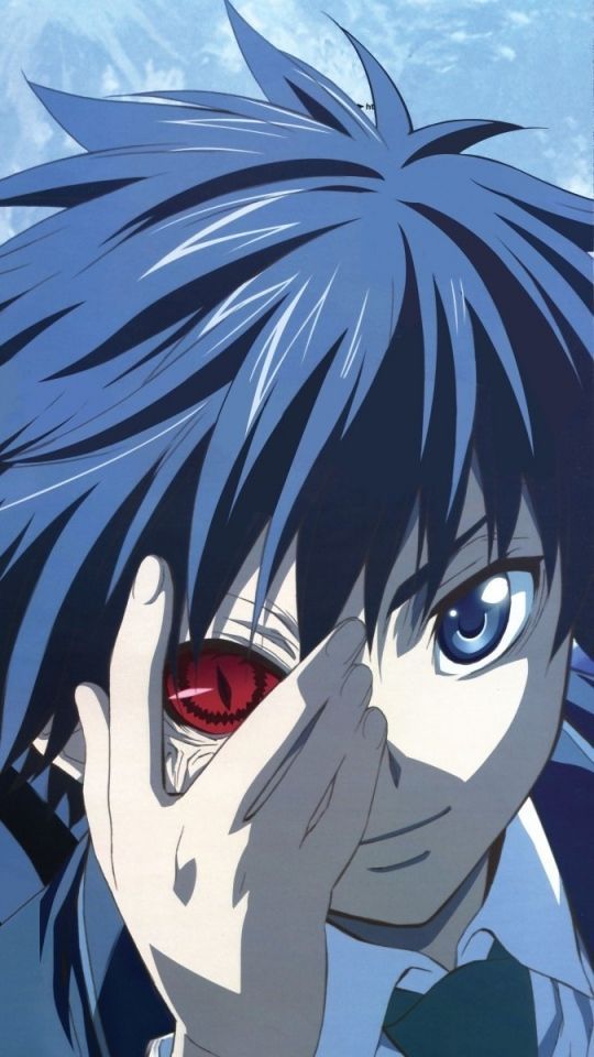 Download Wallpaper 540x960 Anime, Boy, Blue, Eyes, Hair Android ...