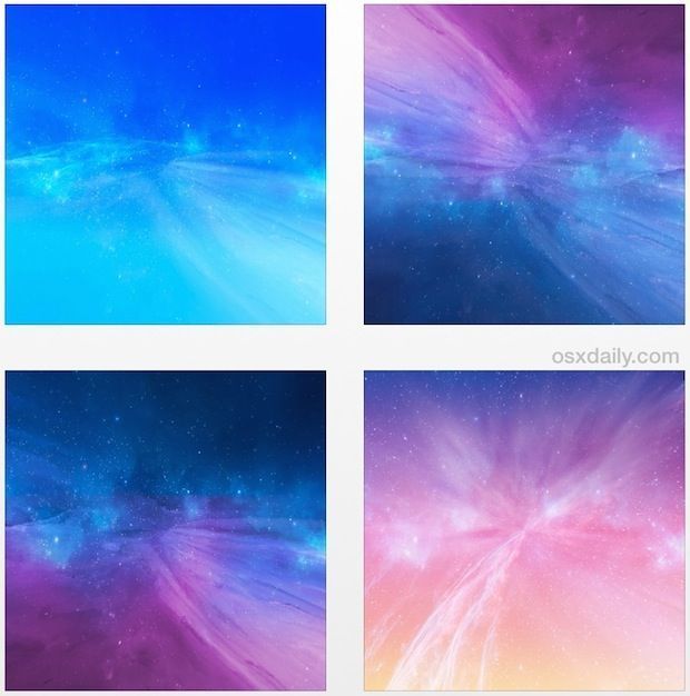 9 Wildly Colored Galactic HD Wallpapers at 2048×2048 Resolution