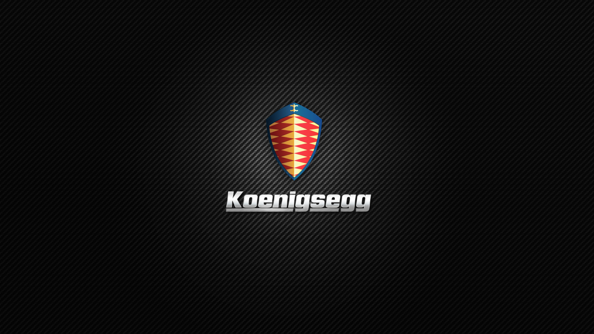Koenigsegg Logo Carbon Fiber HD Wallpaper