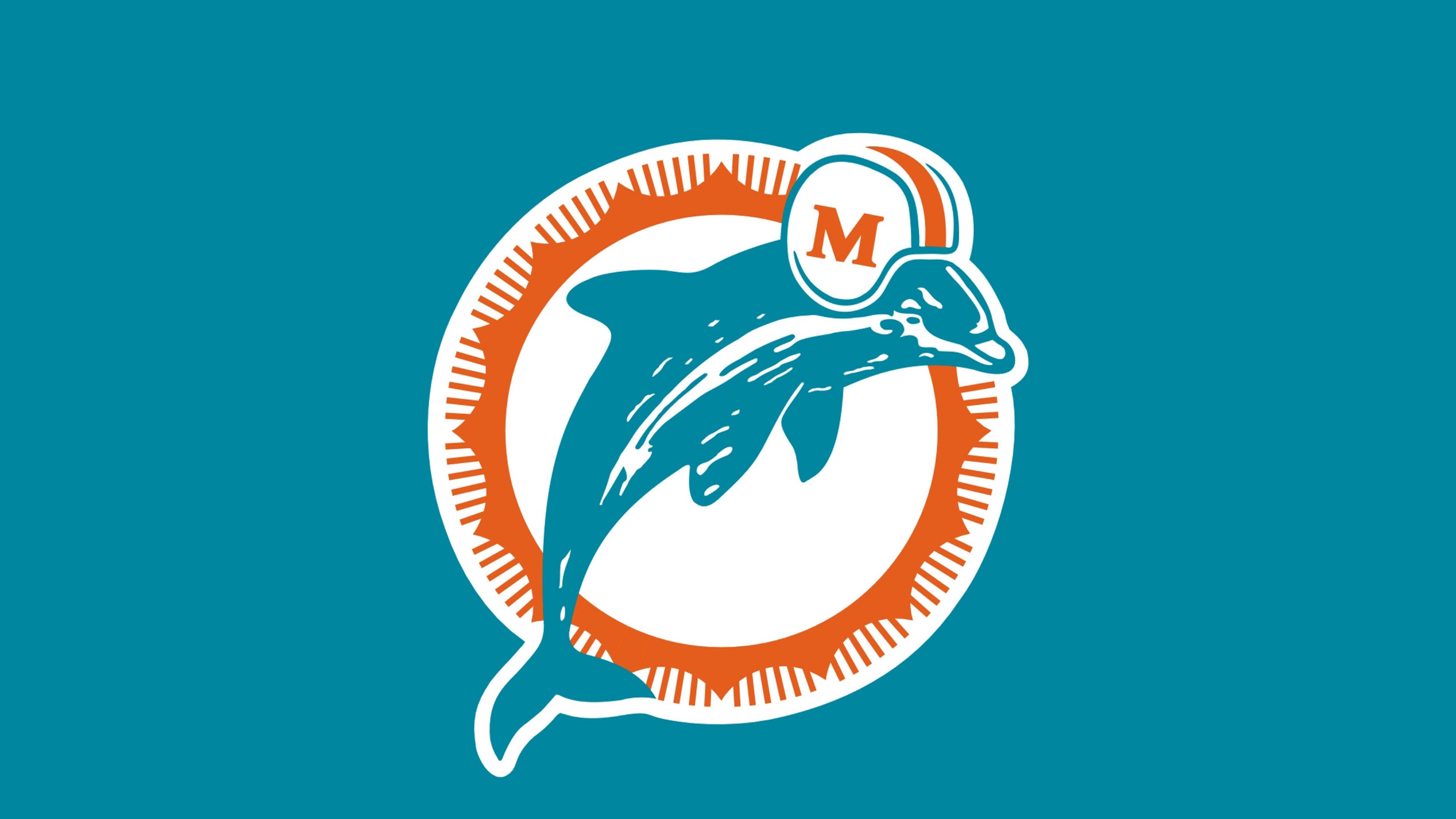 Download Wallpaper 3840x2160 Miami dolphins, Logo, Football club ...