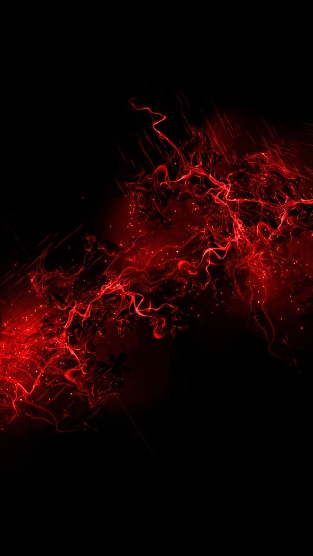 Download Wallpaper 1080x1920 Black background, Red, Color, Paint ...