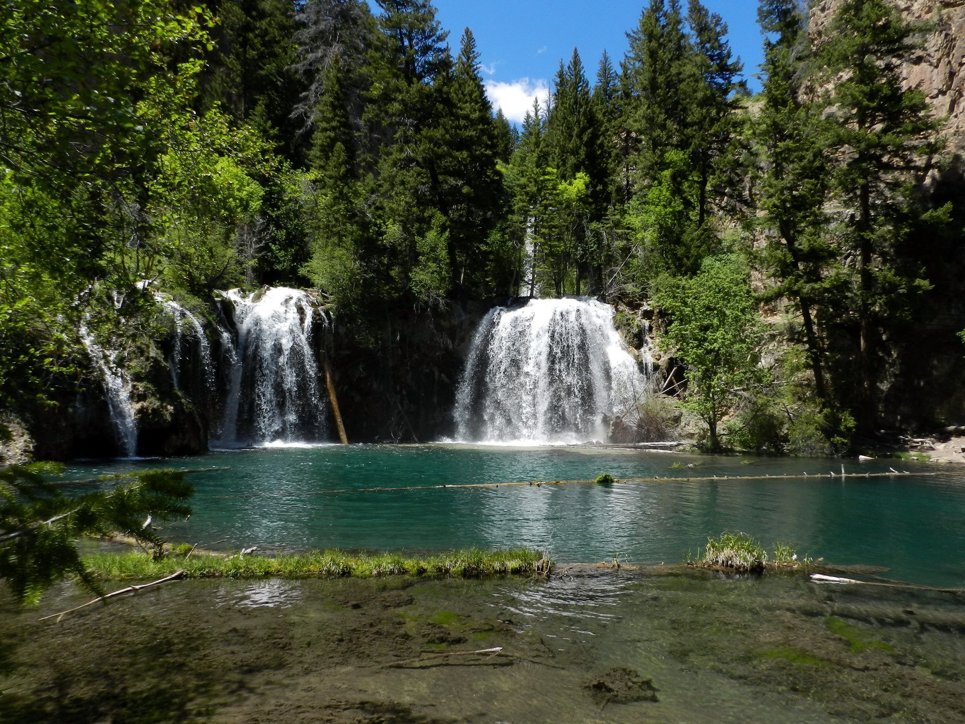 Wallpapers Parks Waterfalls Hanging Lake Rocky Mountain National ...
