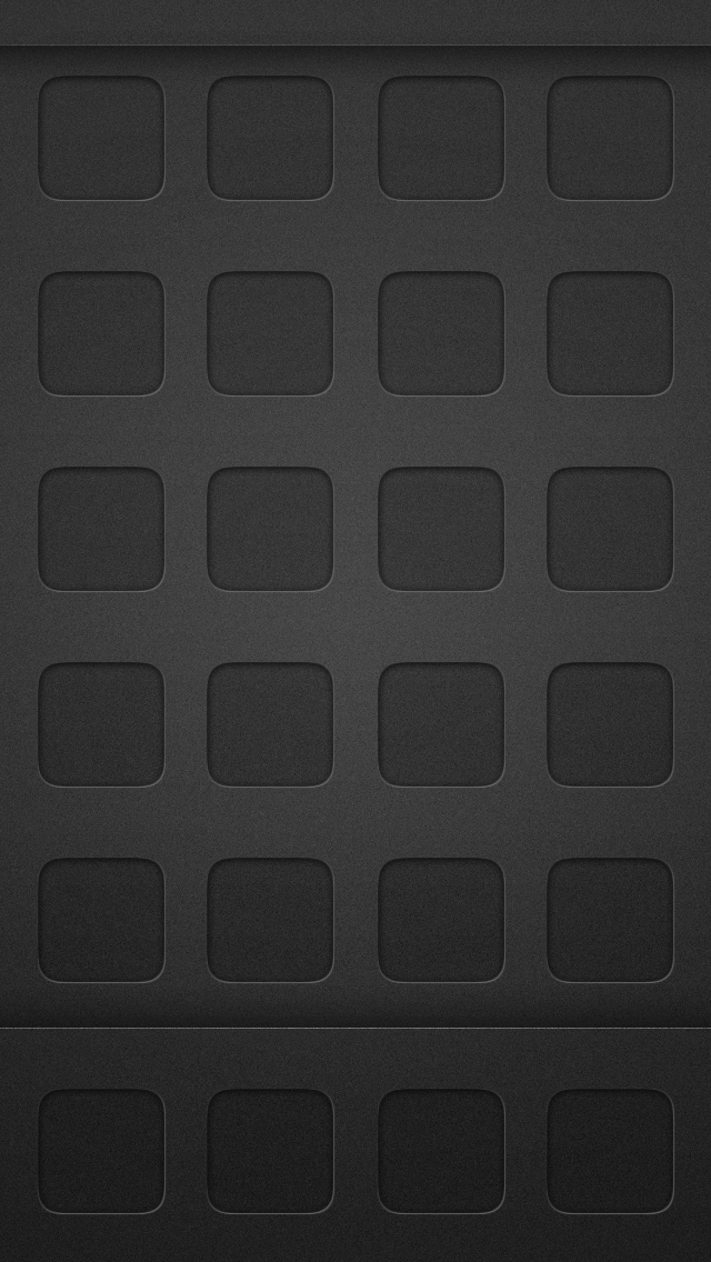 Clean Dark Homescreen Grid iPhone 5 Wallpaper / iPod Wallpaper HD ...