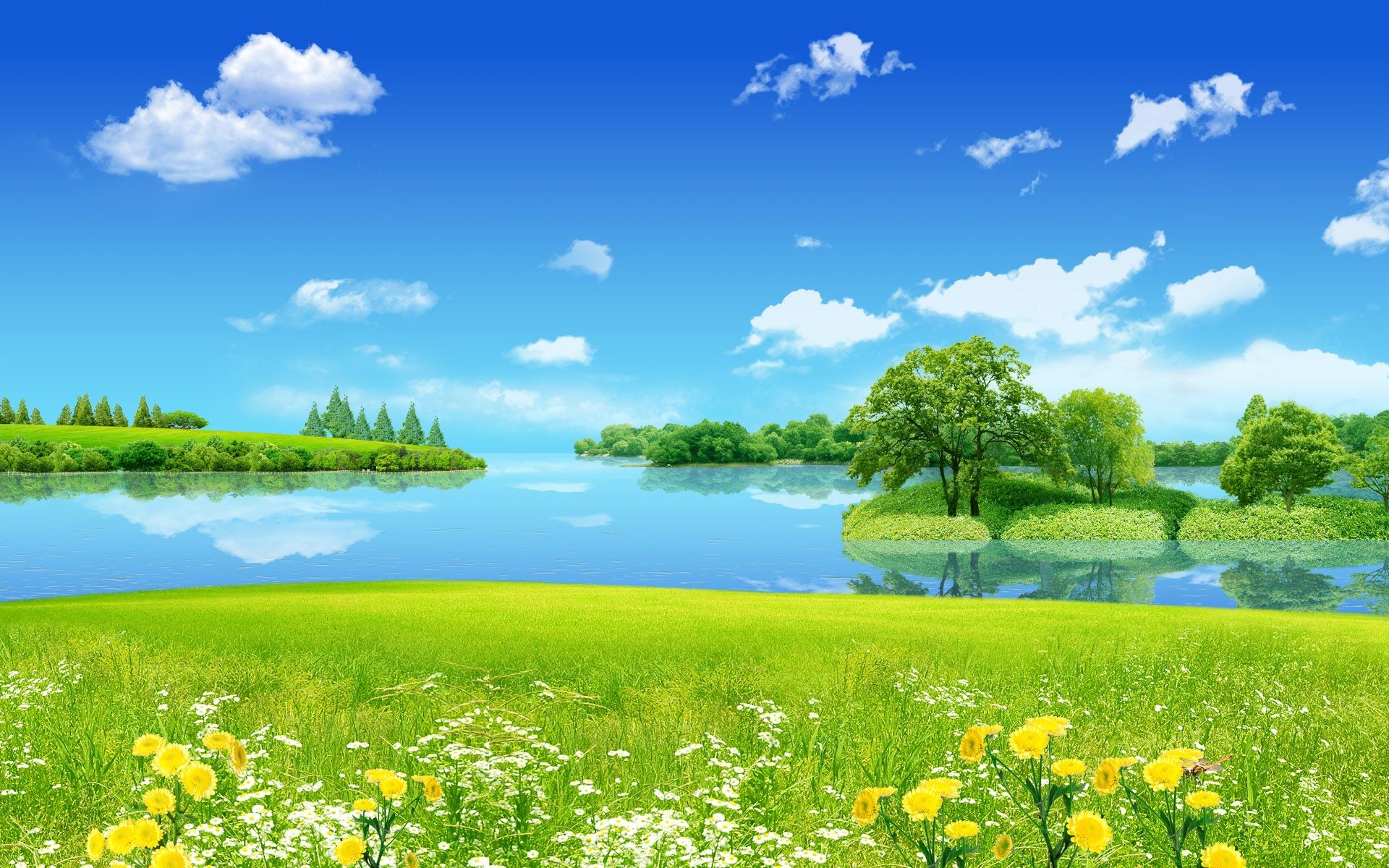 Dream of summer scenery Wallpapers | HD Desktop Wallpaper Preview ...