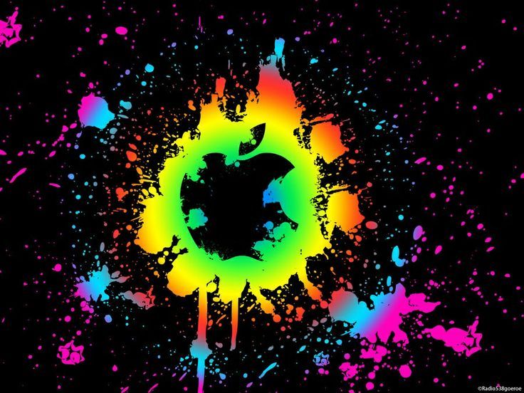 Apple Logo on Pinterest | Apples, Neon and Iphone 5 Wallpaper