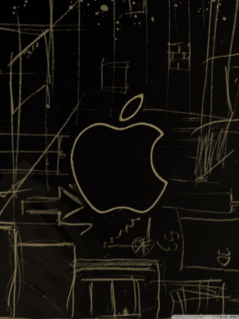 Apple Logo Sketch HD desktop wallpaper : High Definition ...