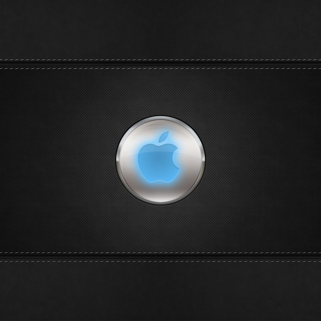 iWallpapers - Blue glow Apple logo wallpapers | iPad mini 4 wallpapers