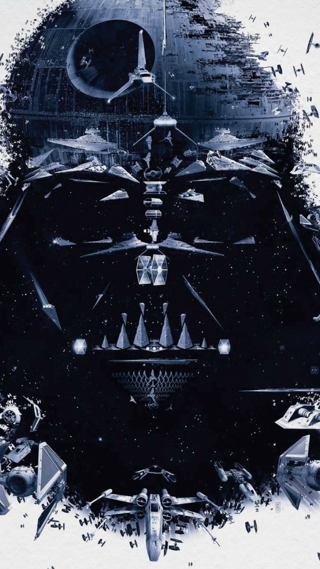 Star Wars Darth Vader Spaceships Android Wallpaper free download