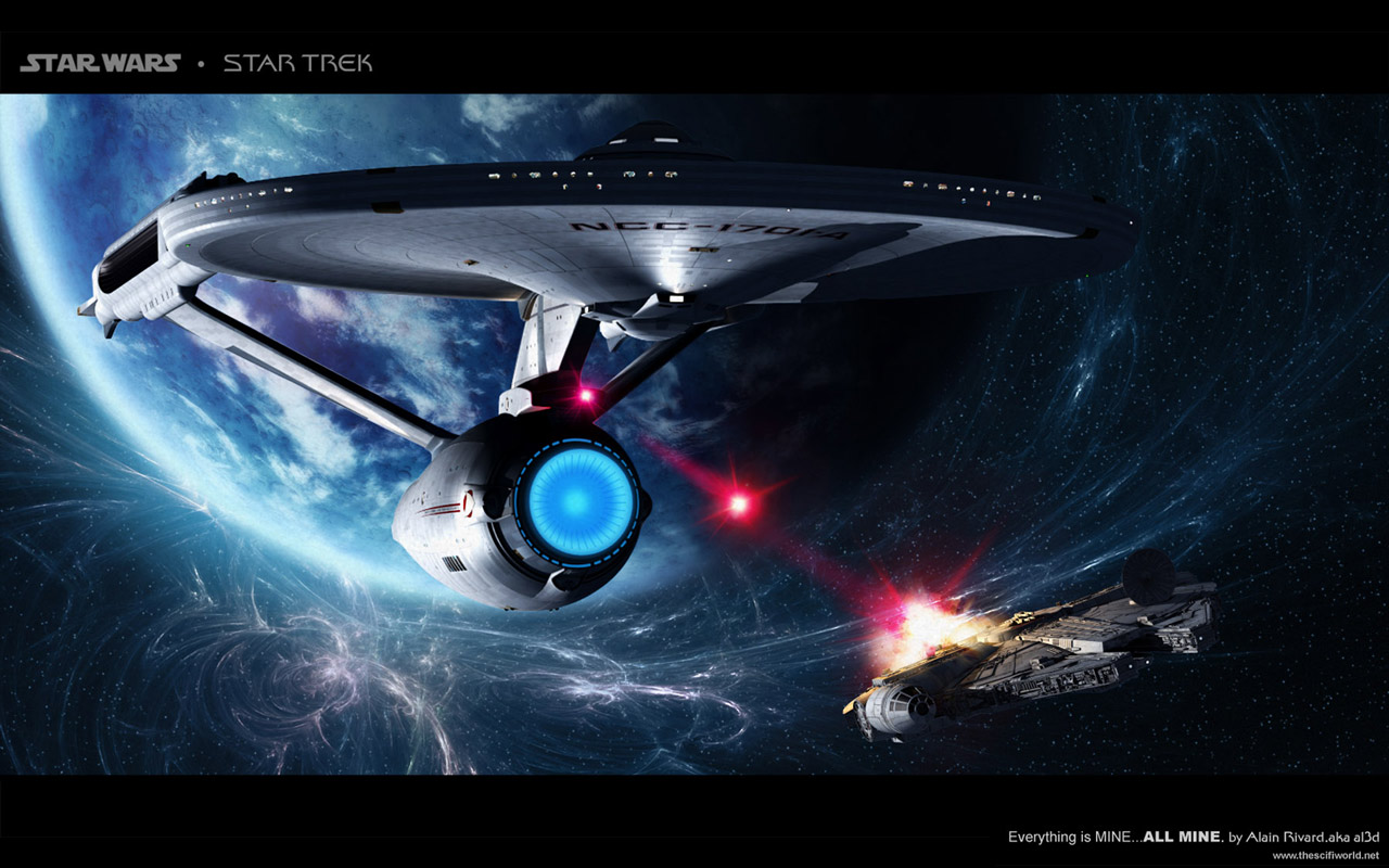 Lenovo IdeaTab S6000 Wallpaper: Star Trek vs Star Wars Mobile ...