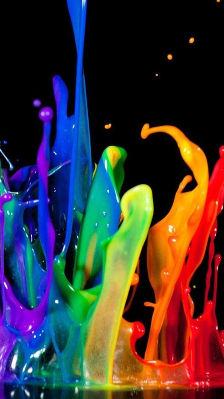Rainbow Paint Splash ~ Samsung Galaxy s6 Wallpaper & Background ...