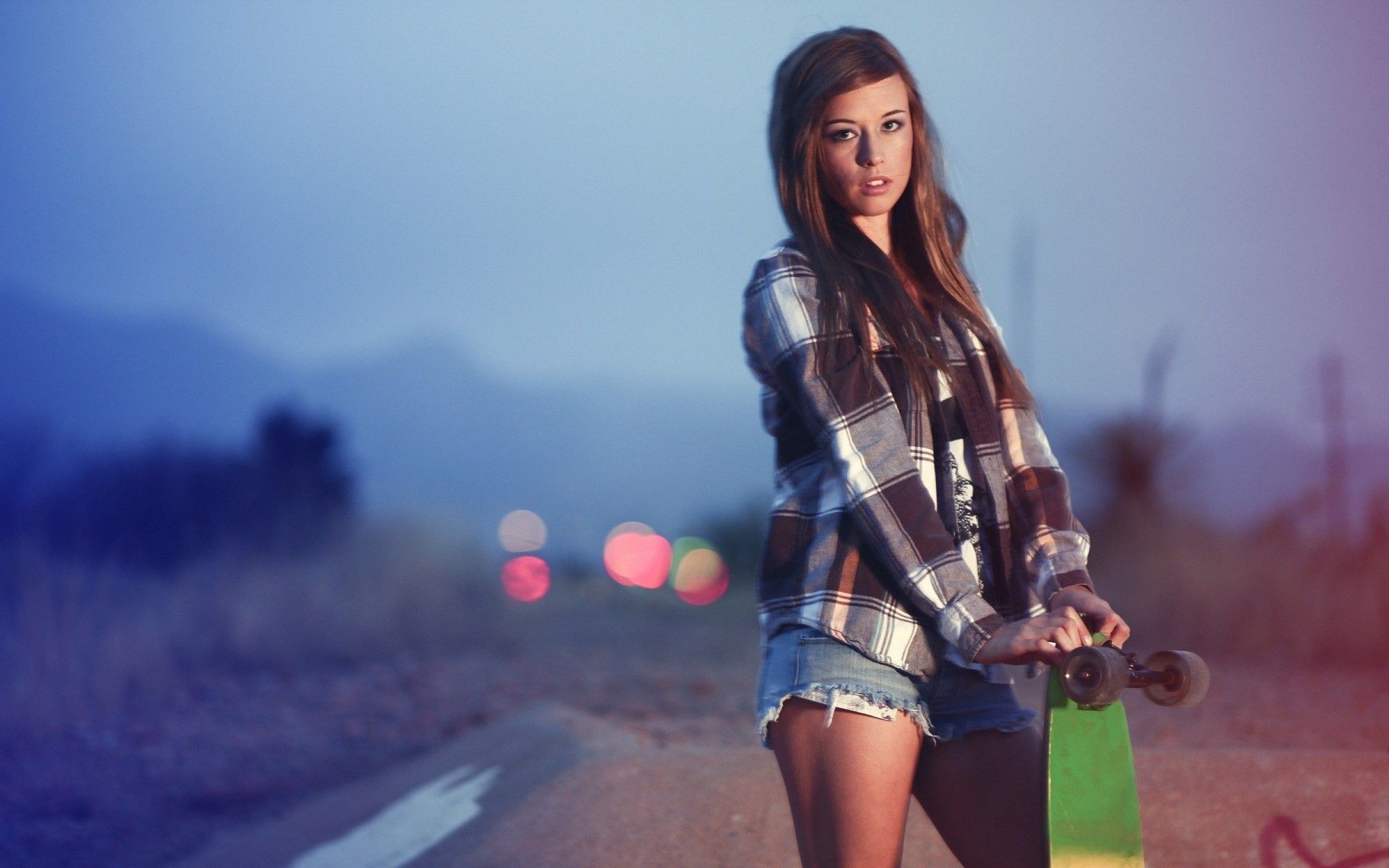 Beautiful girl with a skateboard, swag wallpapers and images ...