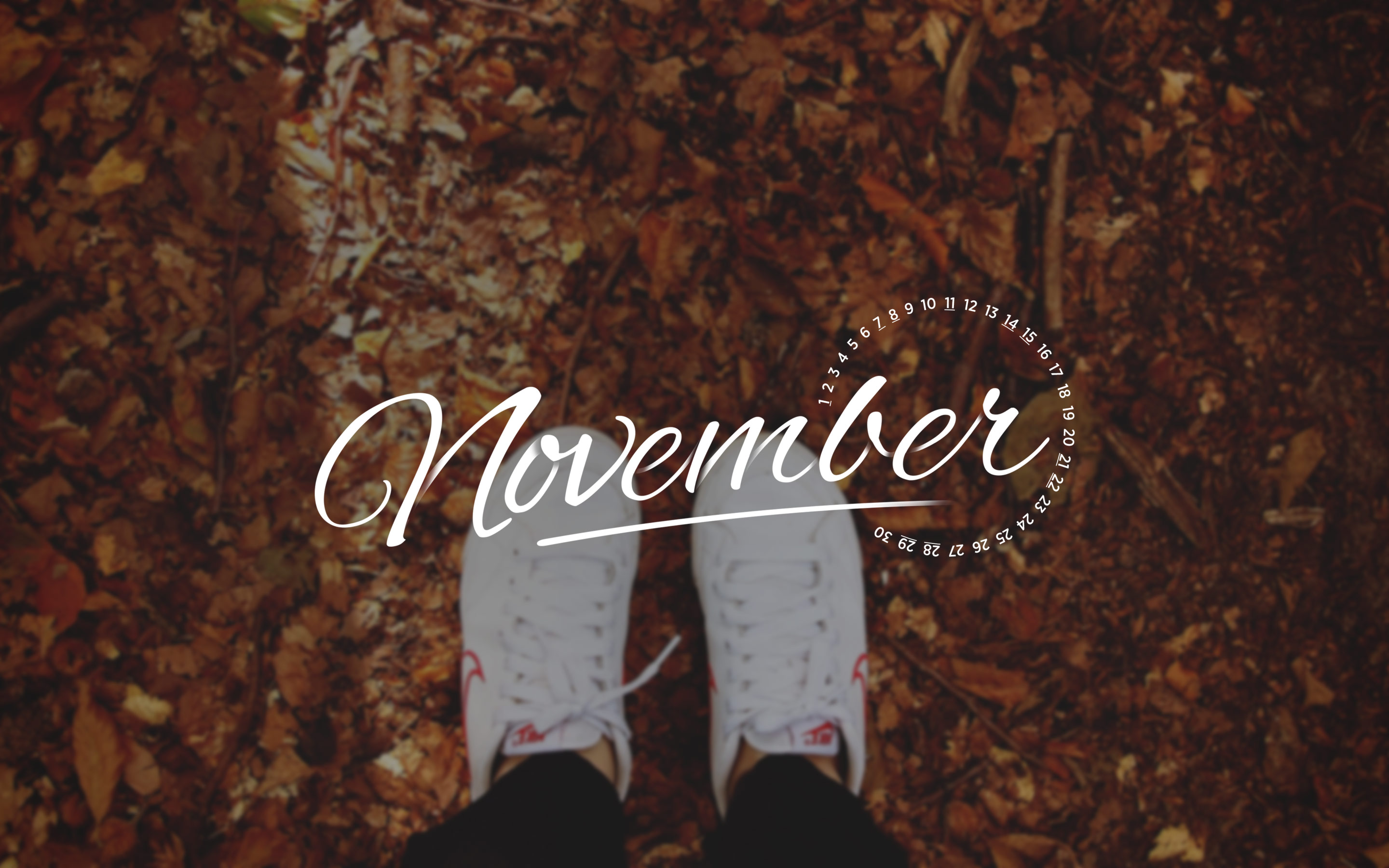 November 2015 Desktop Calendar Wallpaper | Paper Leaf