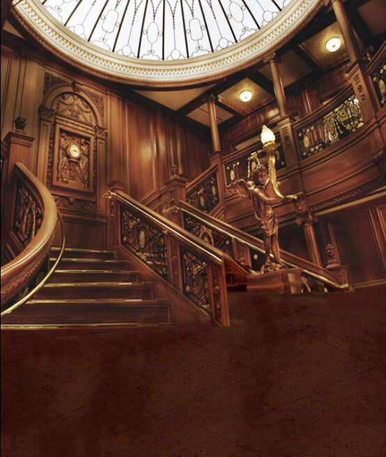 Vintage Titanic Grand Staircase 5x7ft Vinyl Backgrounds Wedding ...
