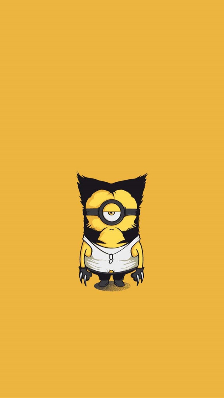 2015 creative Wolverine Despicable Me minion iphone 6 wallpaper