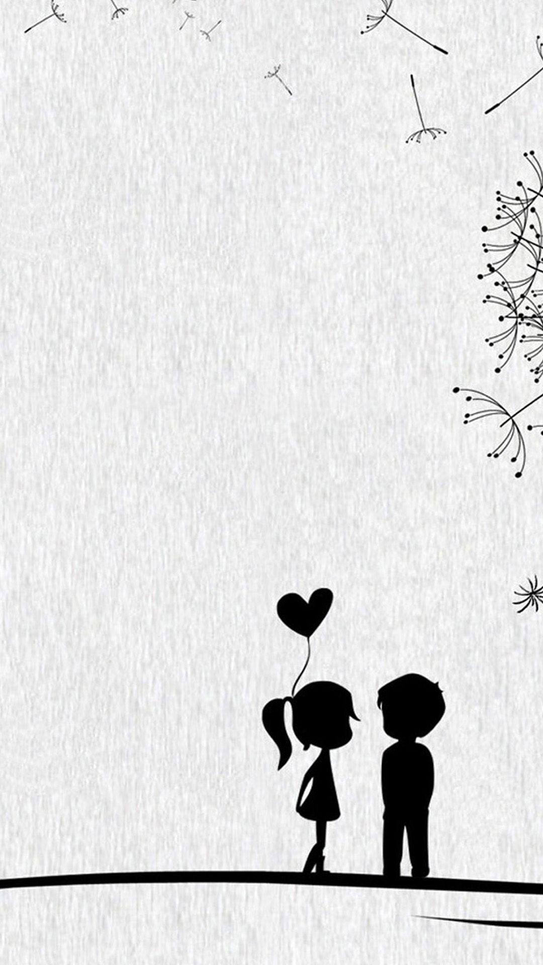 Cute Sweet Love Little Couple iPhone 6 Wallpaper Download | iPhone ...