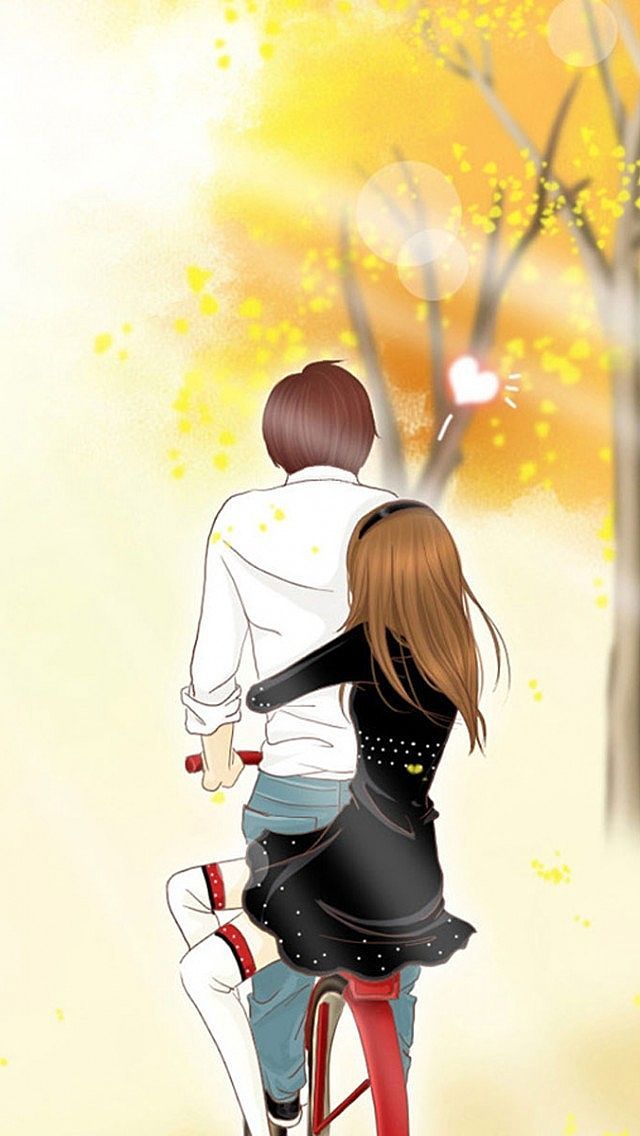 Cute Anime Couple Mobile Wallpaper