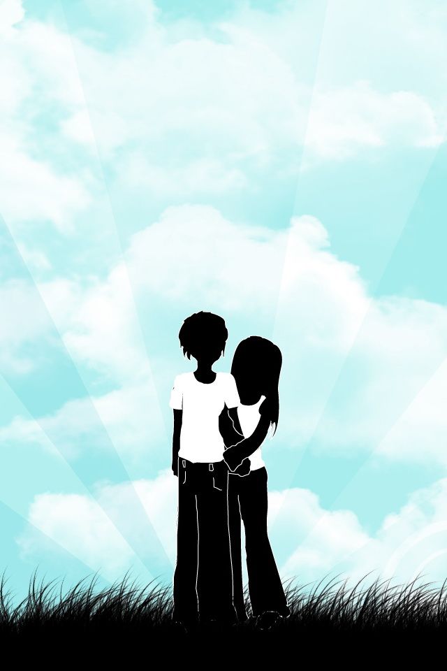 Download for iPhone background Cute Couple from category abstract ...