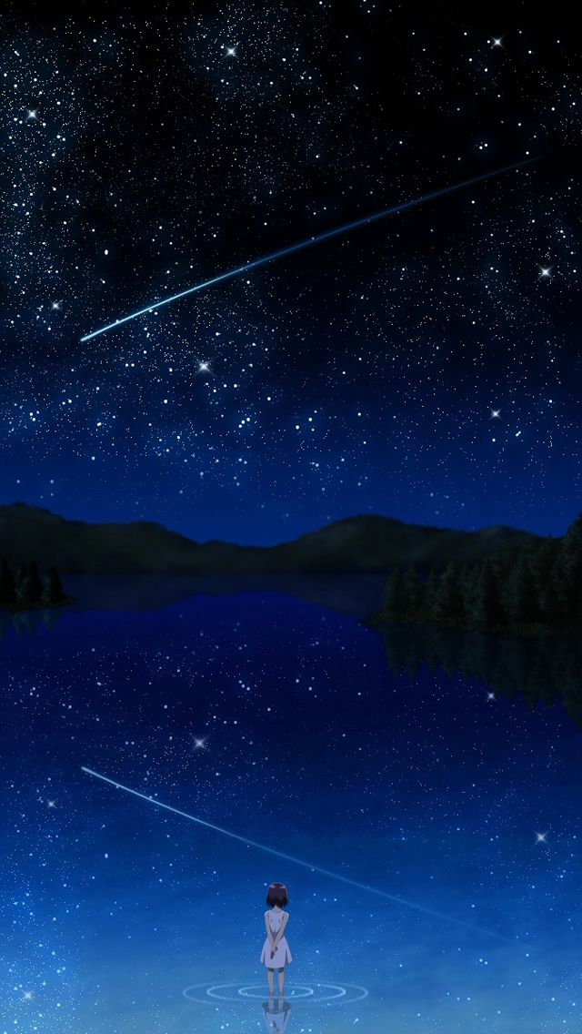 Girl and Stars #iPhone 5s #Wallpaper | Enter my website to enjoy ...