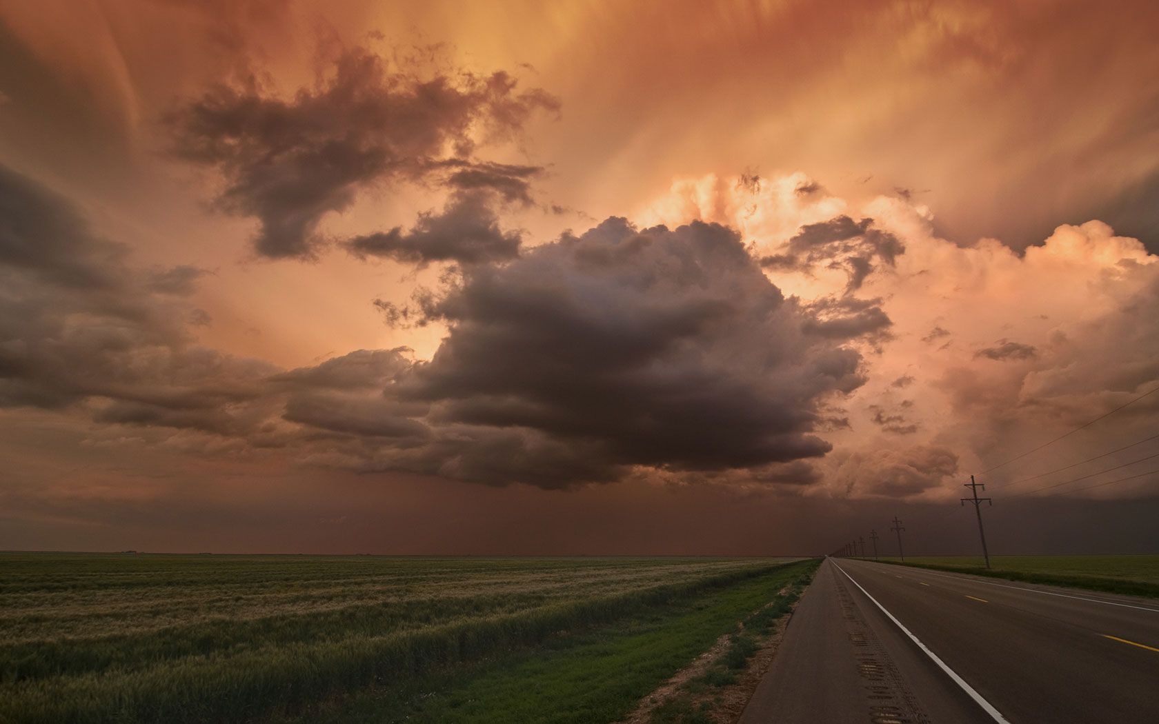 Oklahoma-Sunset-Clouds-Widescreen-Wallpaper | Flickr - Photo Sharing!