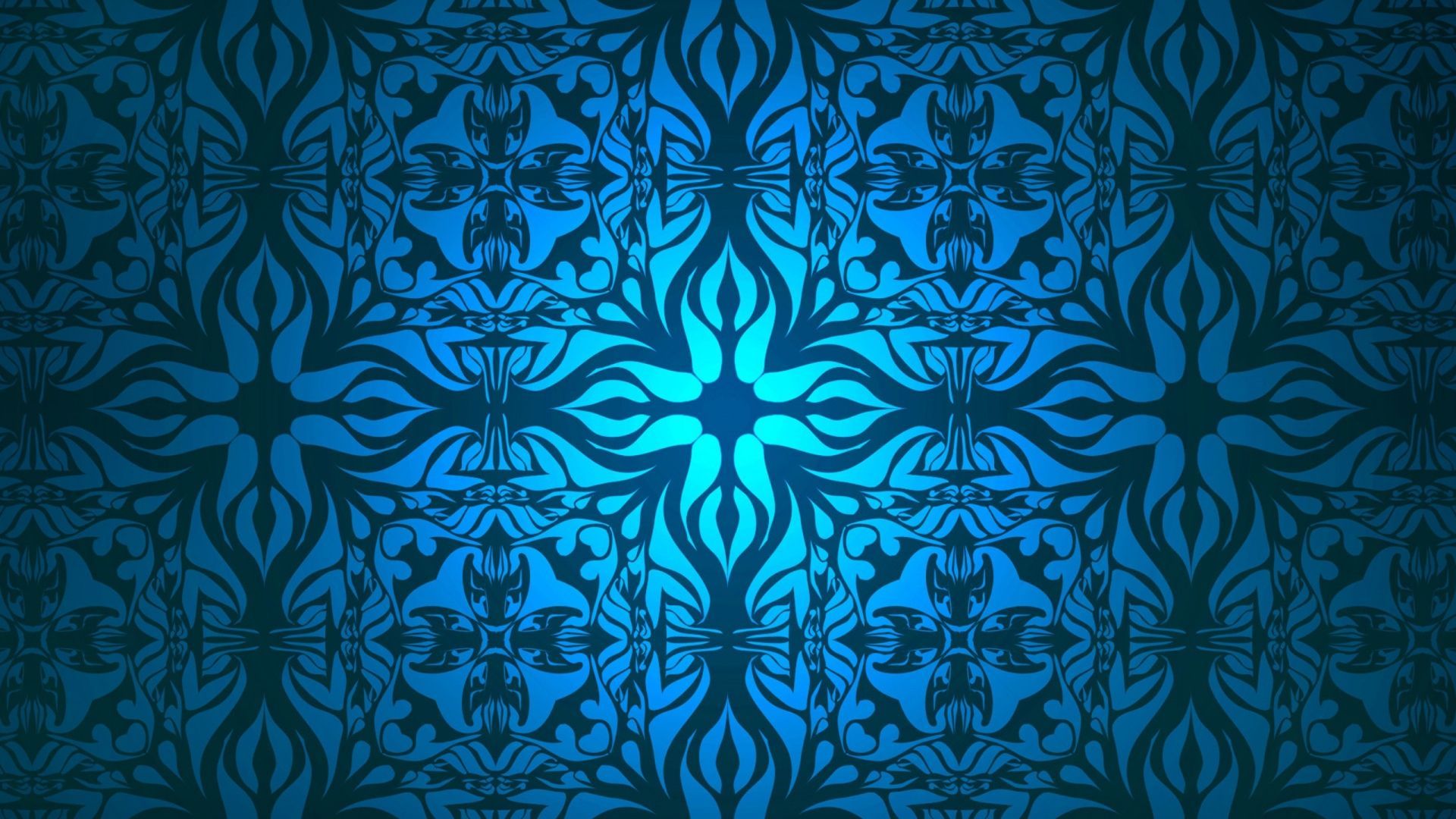 Download Wallpaper 1920x1080 Patterns, Blue, White Full HD 1080p