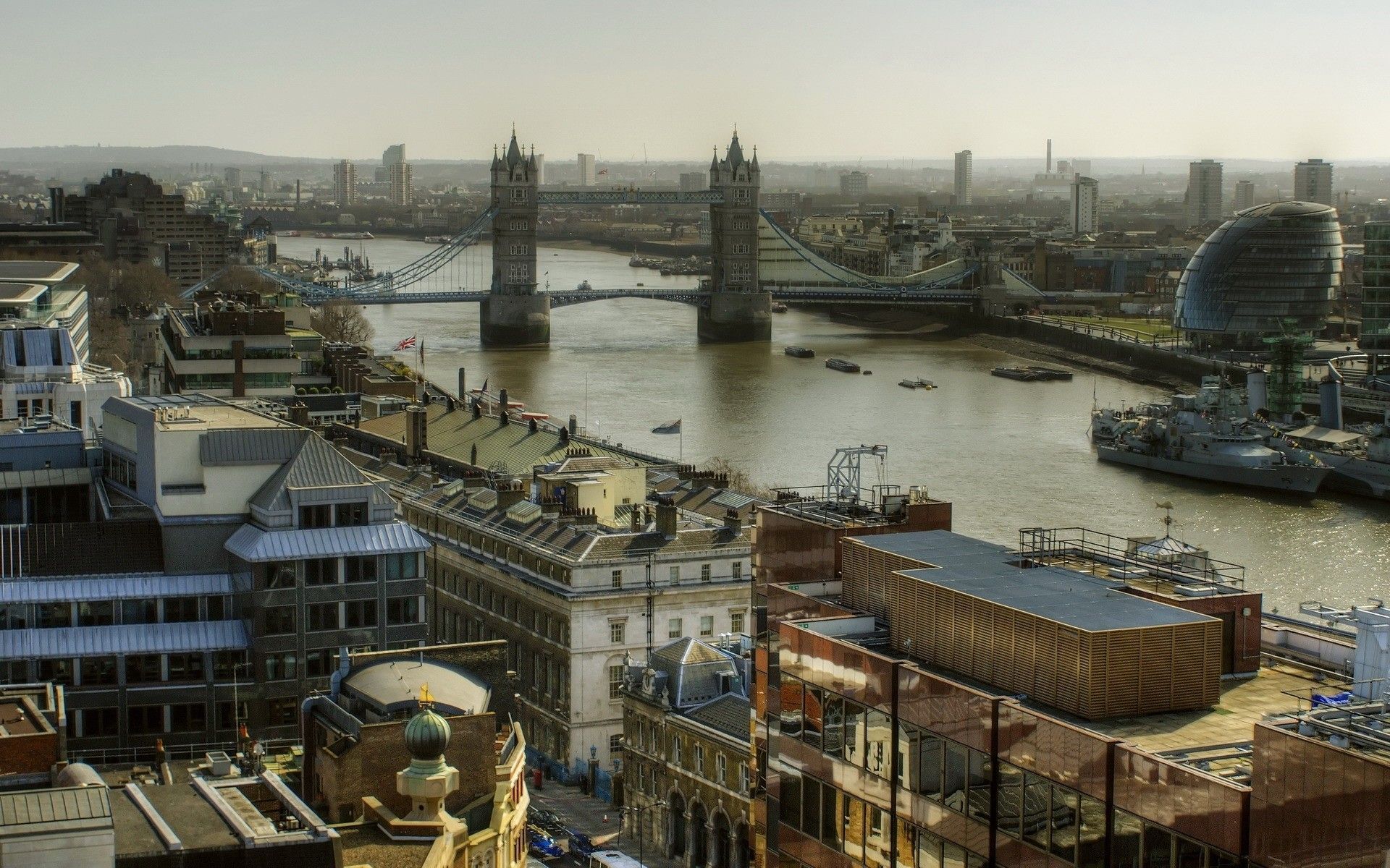 Cityscapes England Architecture London Tower Bridge River Thames ...
