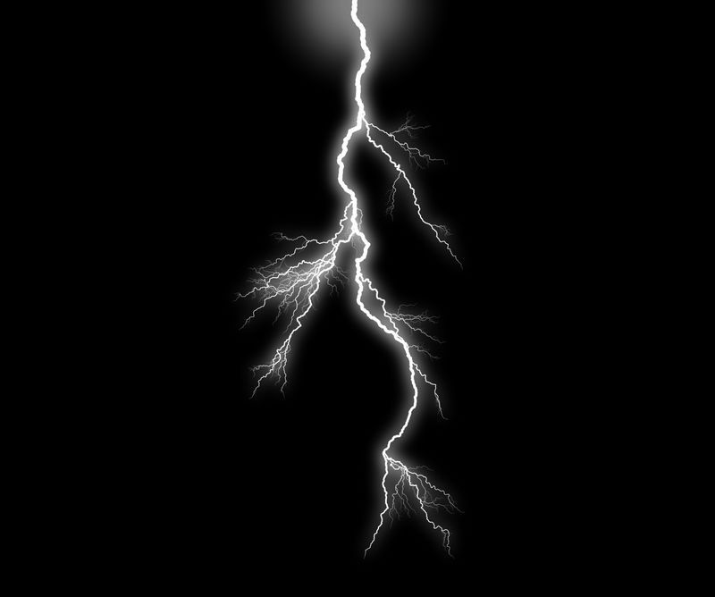 Lightning Background Black