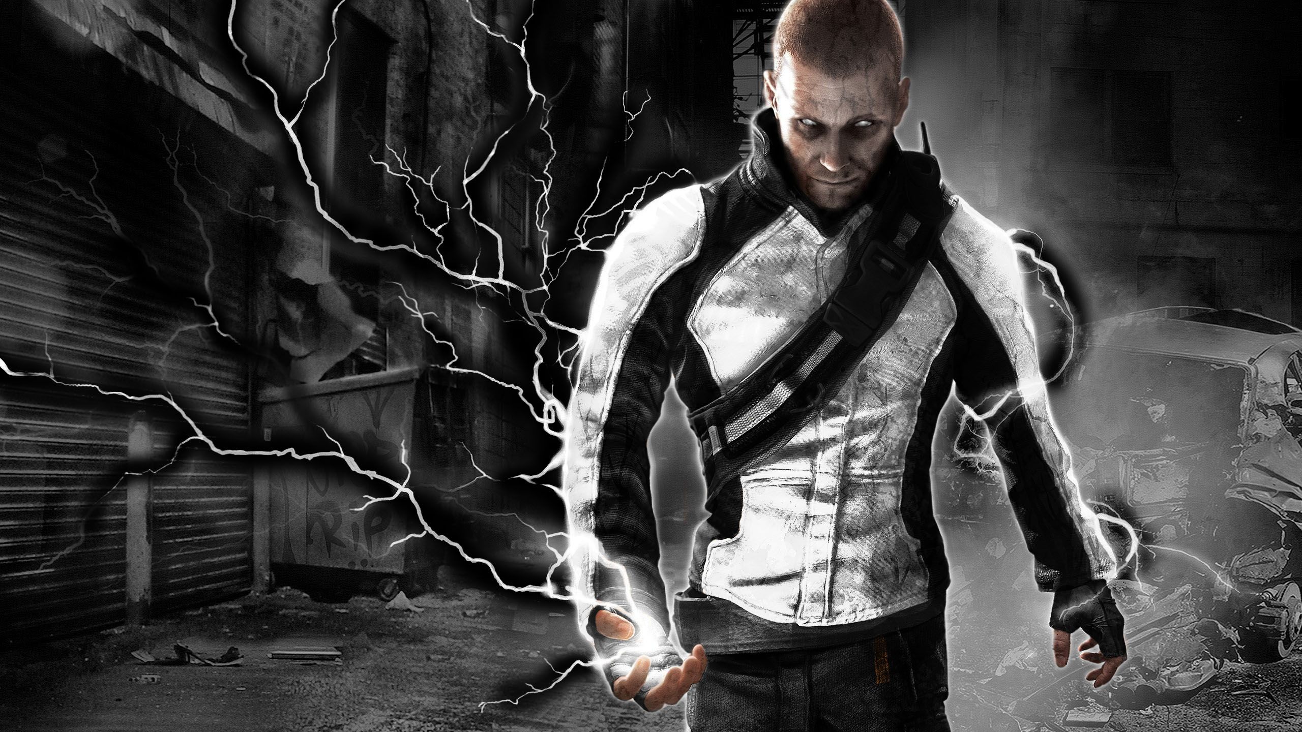 Infamous Pure Cole w/Black lightning by 666Darks on DeviantArt