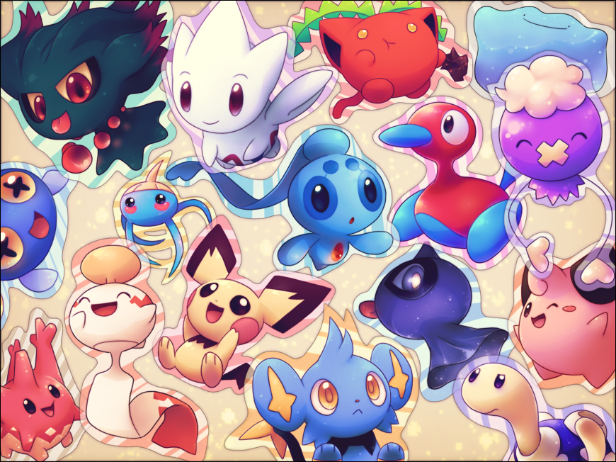 Download Super Cute Pokemon Kawaii Wallpaper 870x652 Full HD