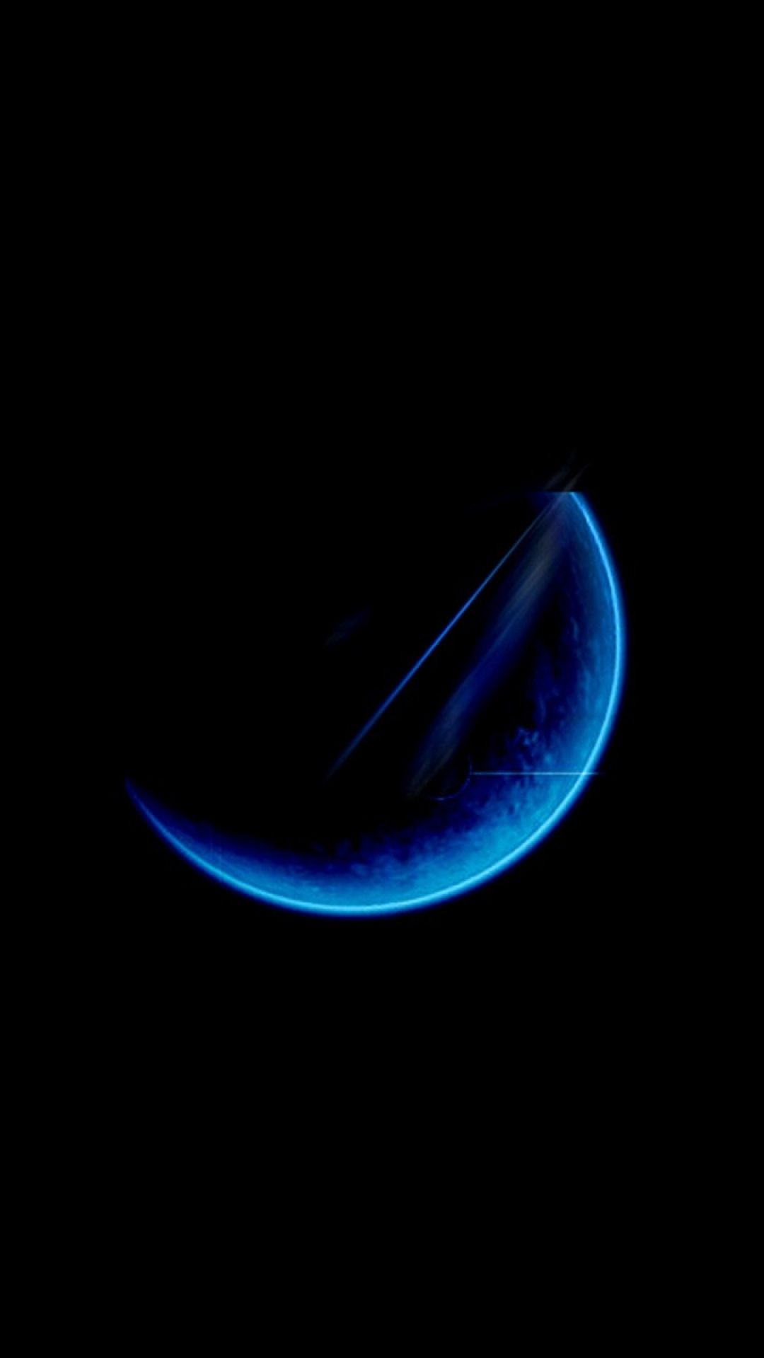 Download Wallpaper 1080x19 Moon Light Blue Black Sony Xperia