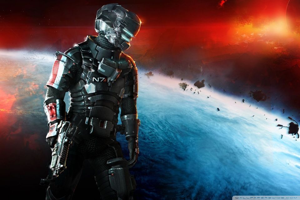 Dead Space 3 - Mass Effect N7 Armor HD desktop wallpaper ...