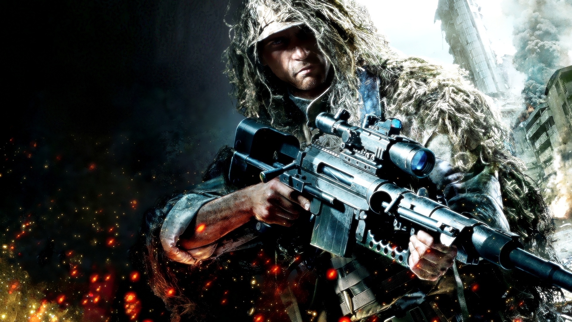21 Wallpaper soldier, sniper, rain, camouflage, rifle, BlackShot ...