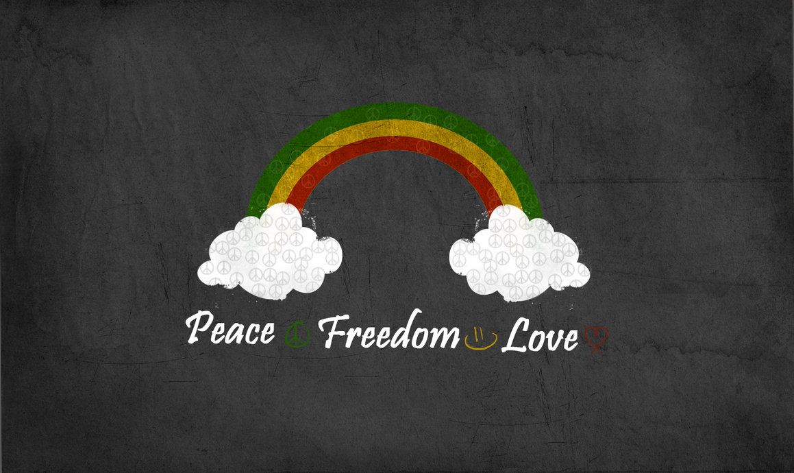 Peace, freedom and love by JoanaClaudino on DeviantArt