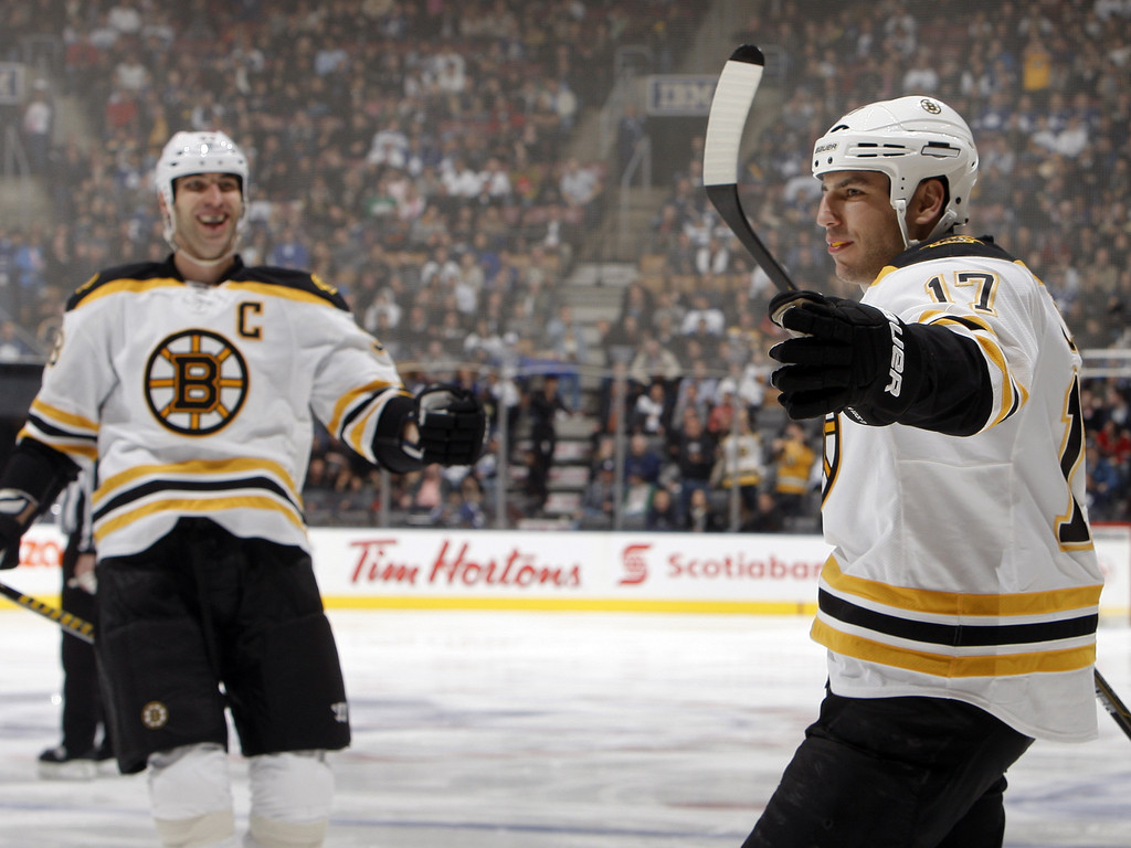 Zdeno Chara and Milan Lucic Photos - Boston Bruins v Toronto Maple