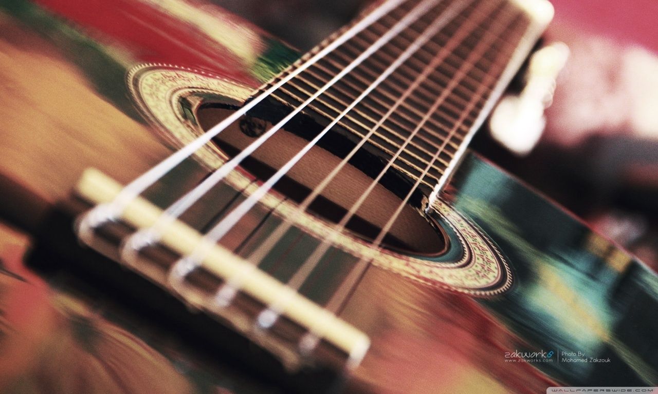 Acoustic Guitar HD desktop wallpaper Widescreen High resolution