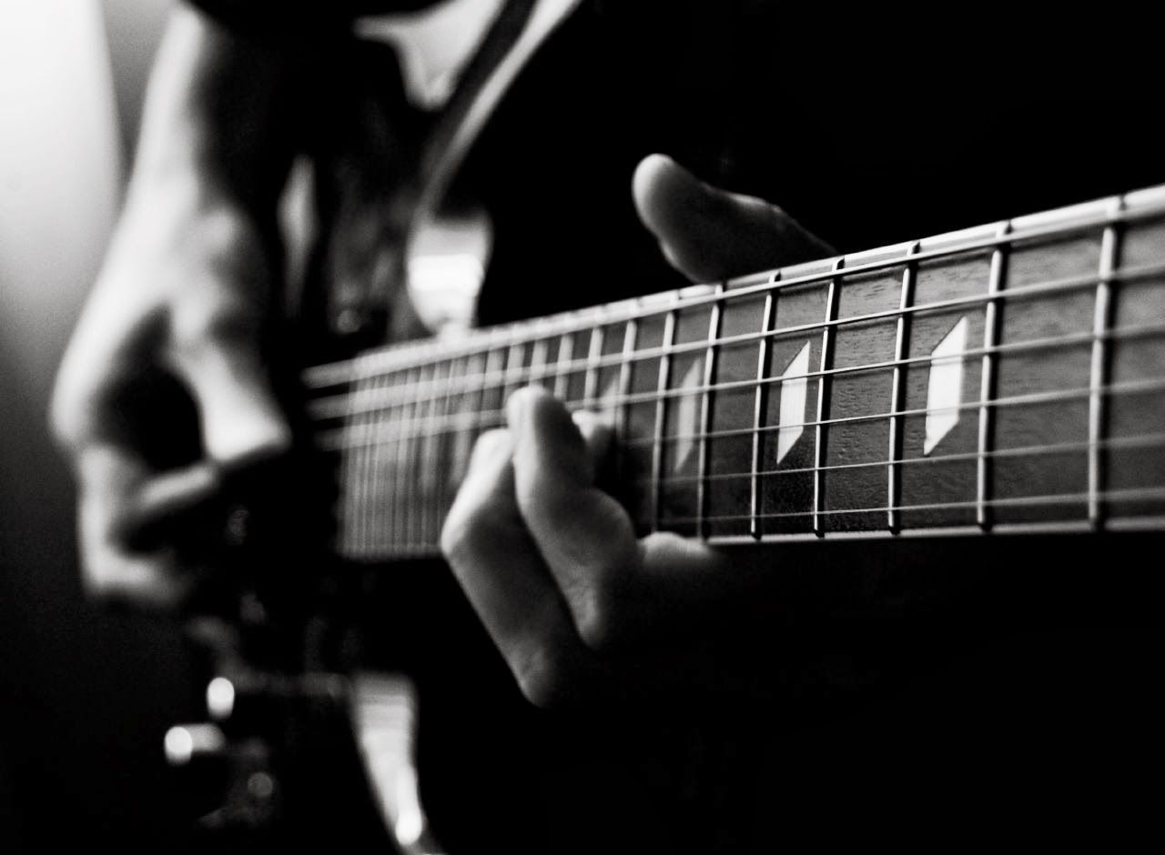 Psonst Guitar Wallpaper Black And White Images