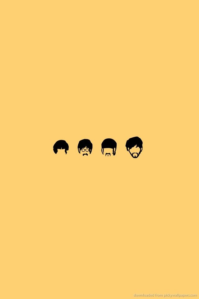 Download Minimal Beatles Wallpaper For iPhone 4