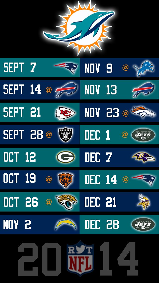 2014 NFL Schedule Wallpapers for iPhone 5 - @NFLRT
