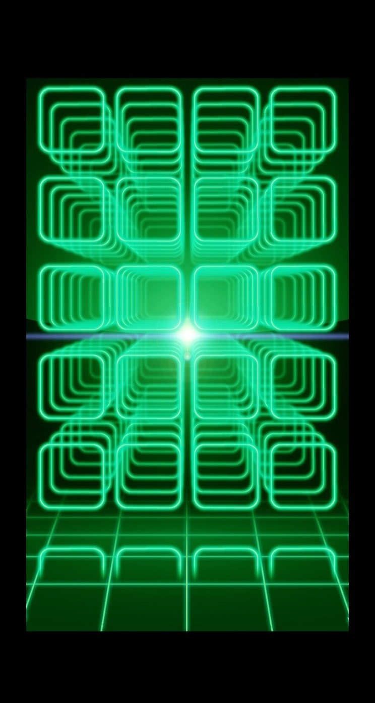 Rupture green black colorful cool iOS9 | wallpaper.sc iPhone5s