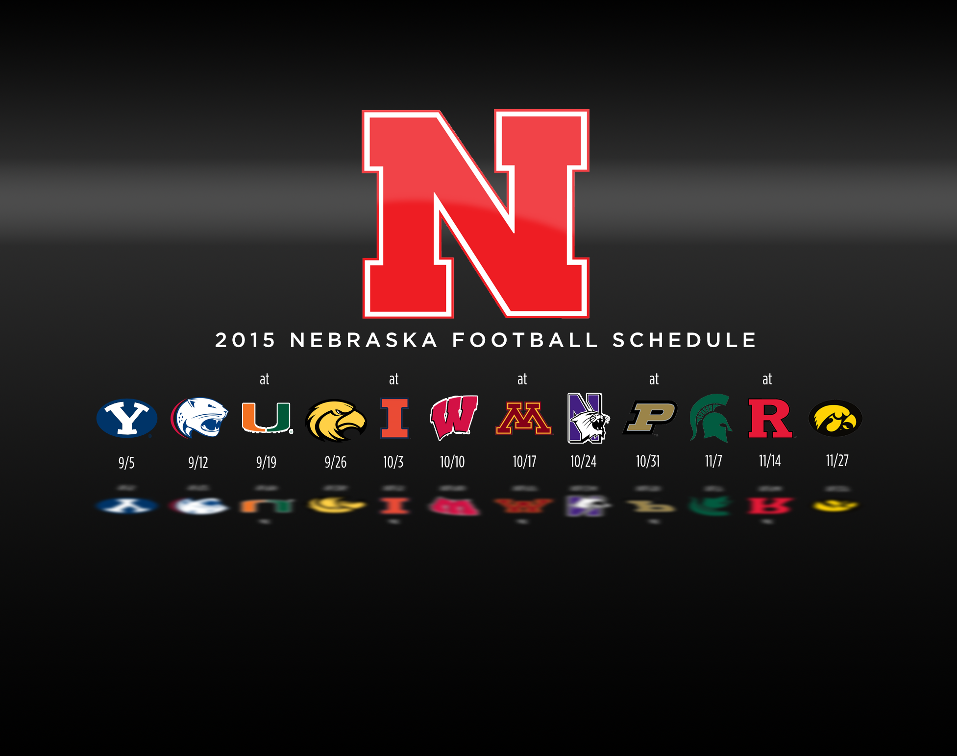 2015 Nebraska Football Schedule Wallpaper