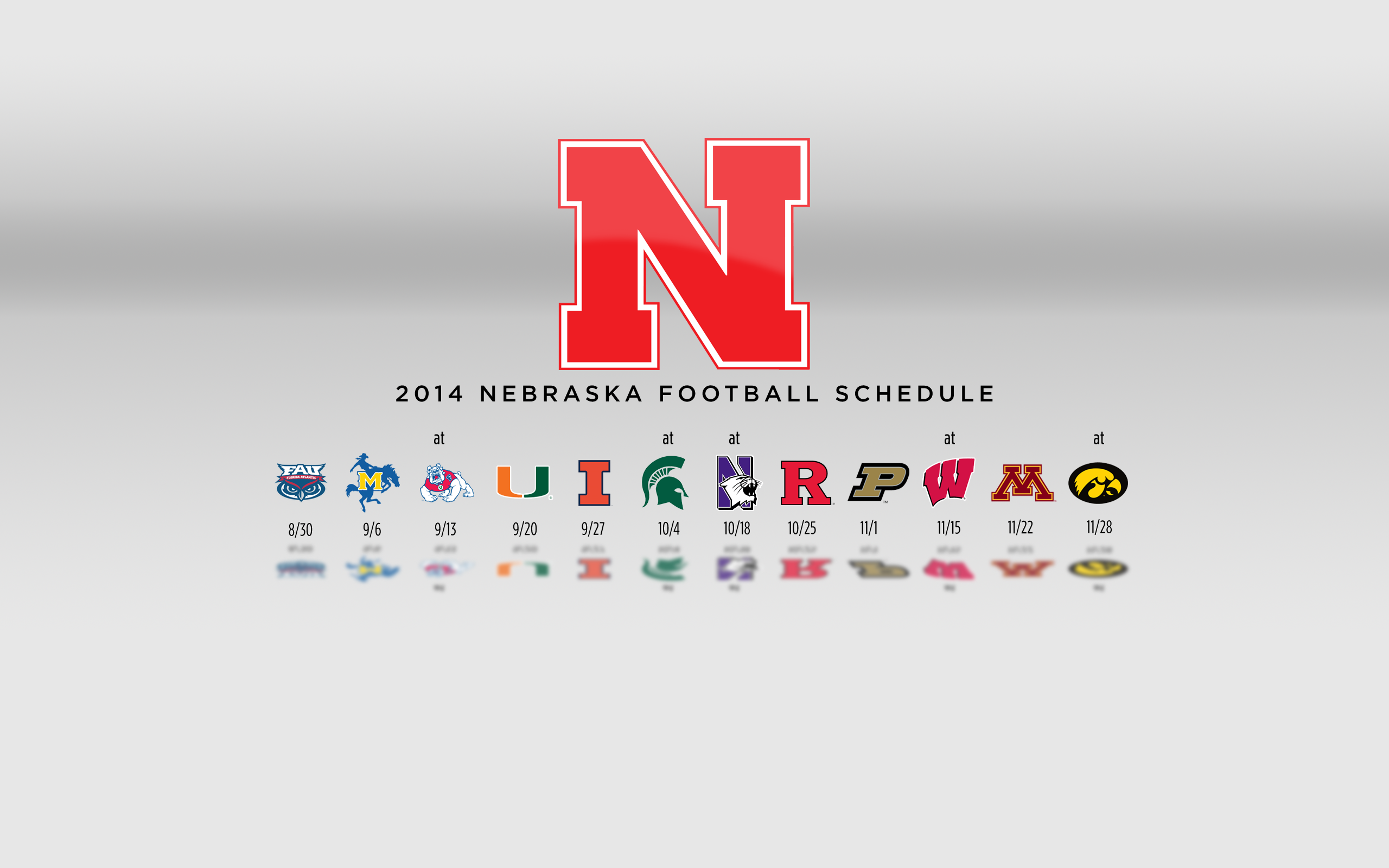 2014 Nebraska Football Schedule Wallpaper | SteelHusker